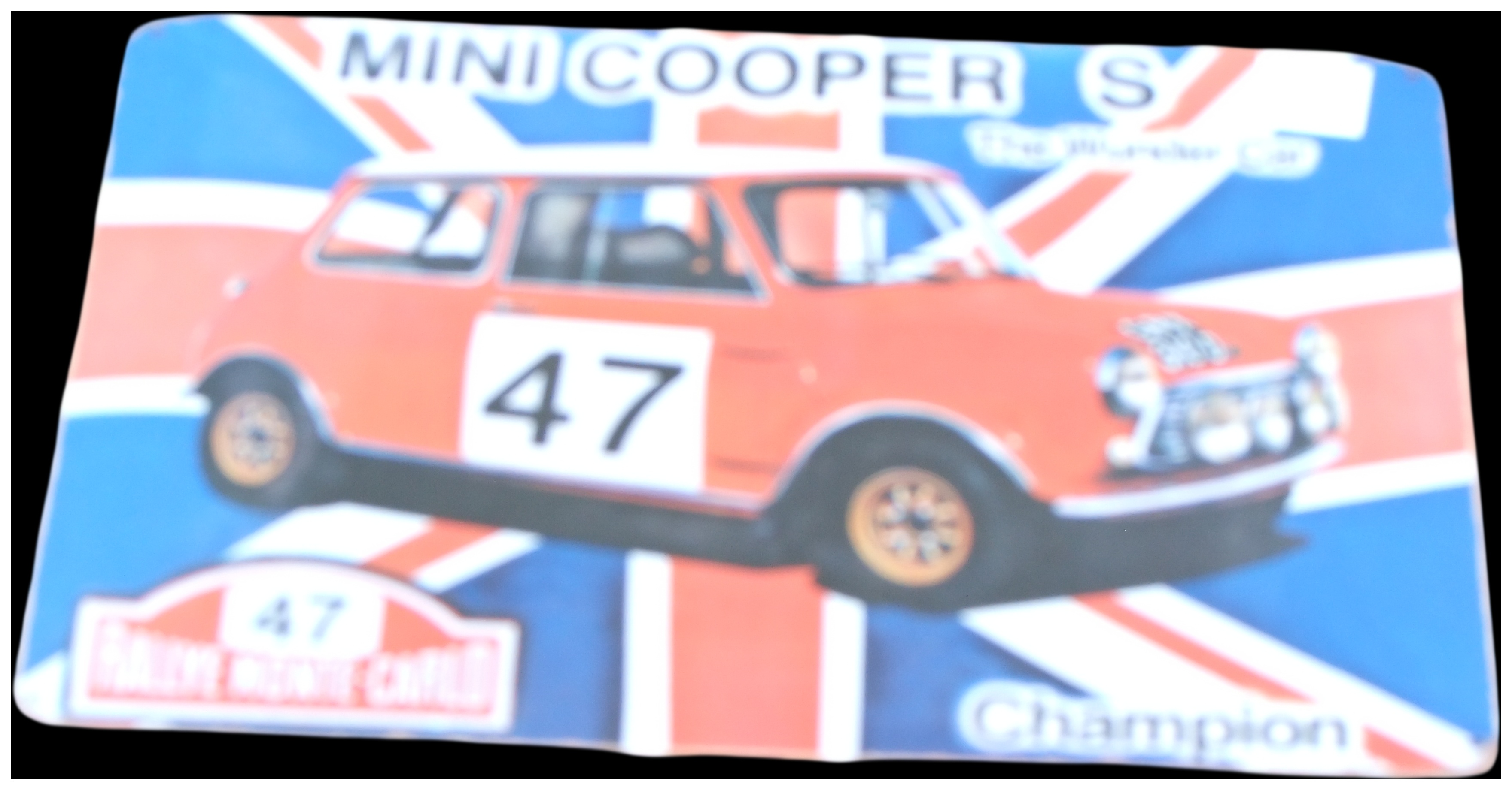 No reserve. Mini Cooper S Rallye Monte-Carlo Decorative Wall Sign
