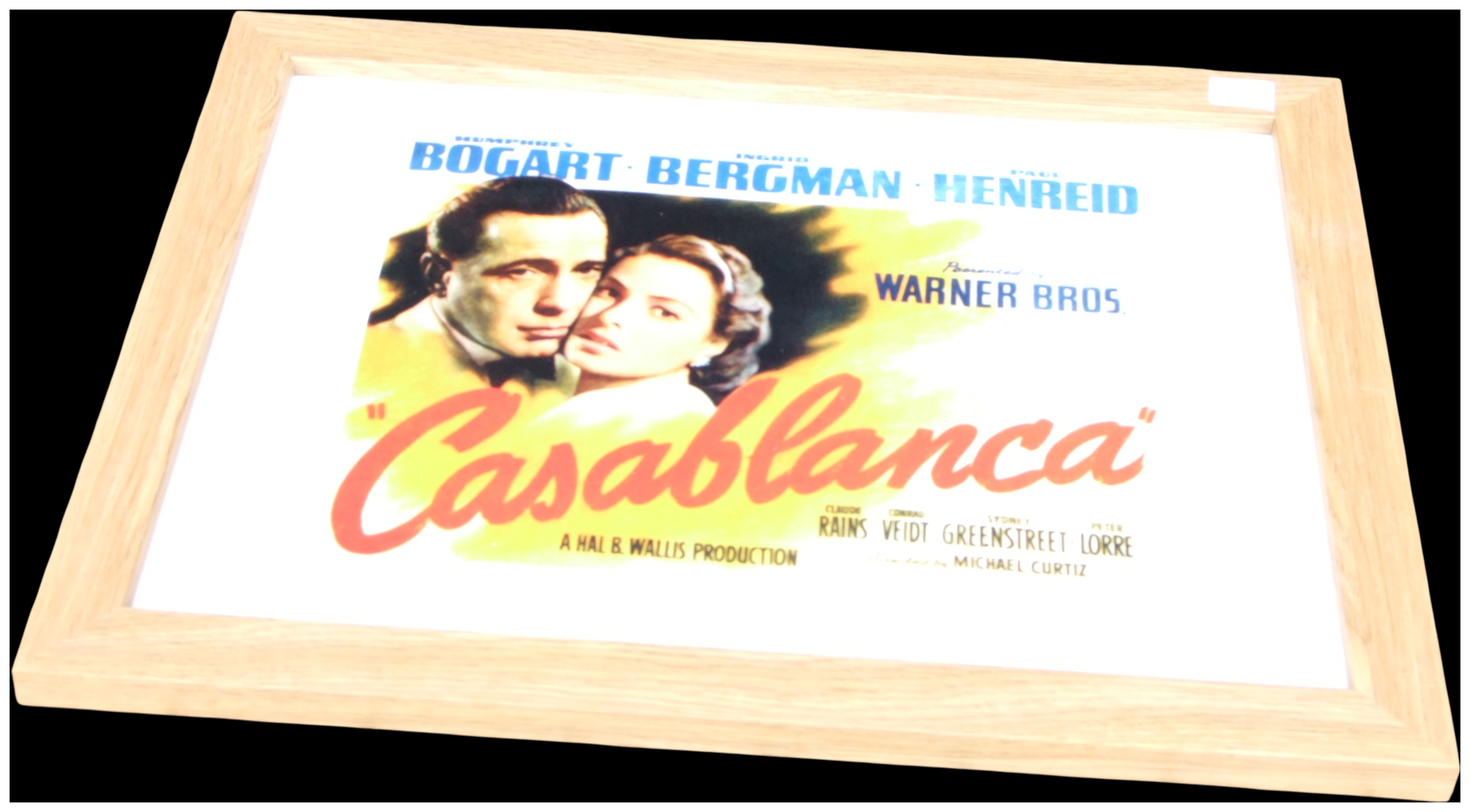 Framed Casablanca (1942) Film Poster Print. No reserve