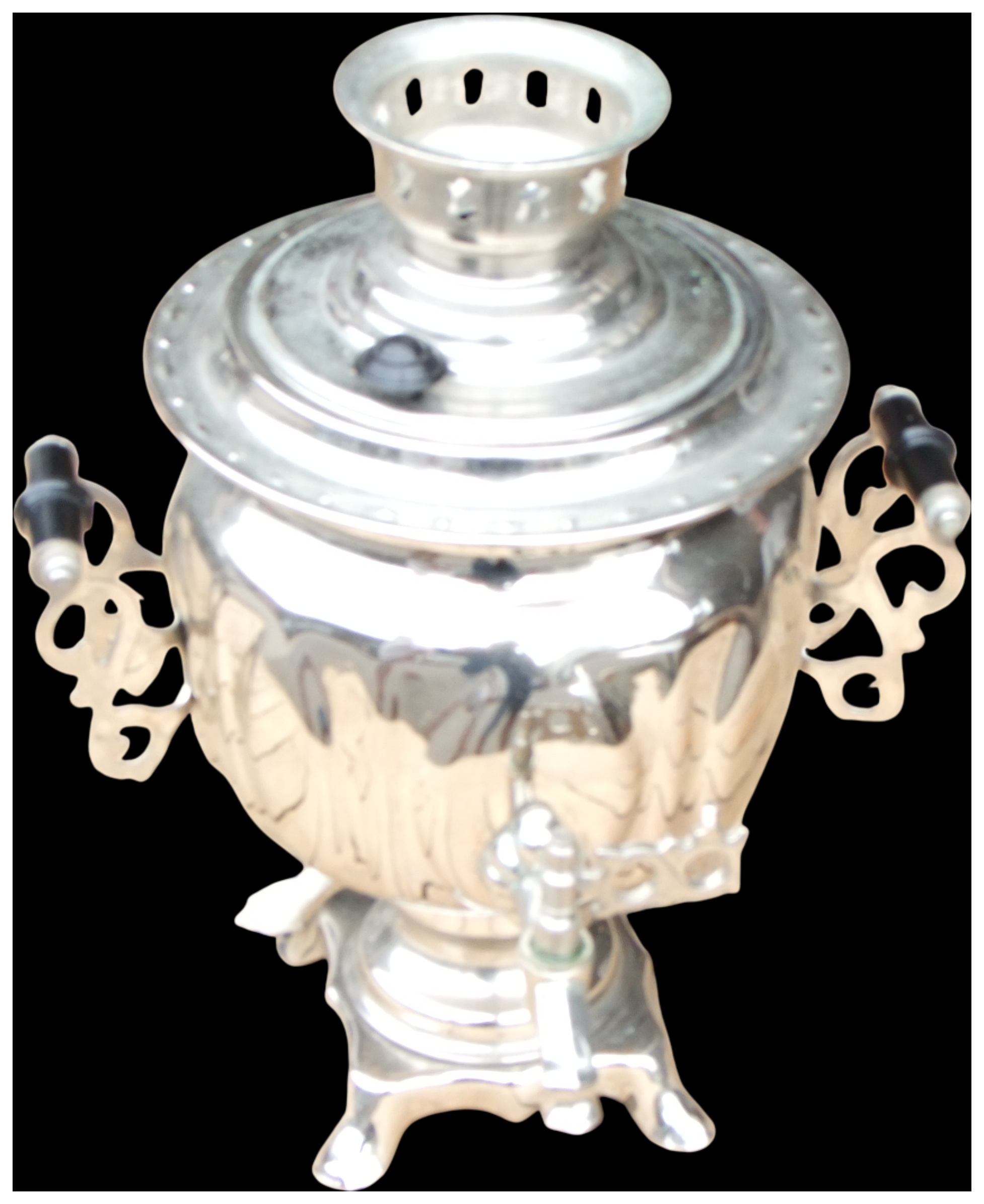 A Polished Metal Russian Samovar