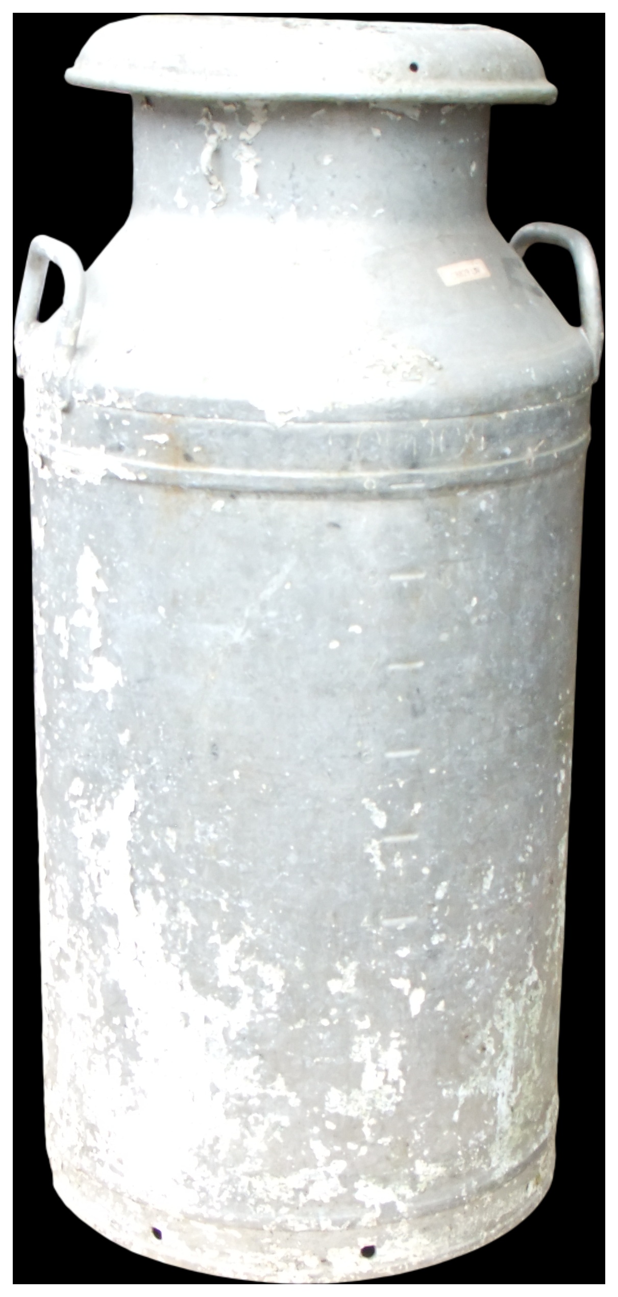 Vintage Galvanised Metal Milk Churn with Lid