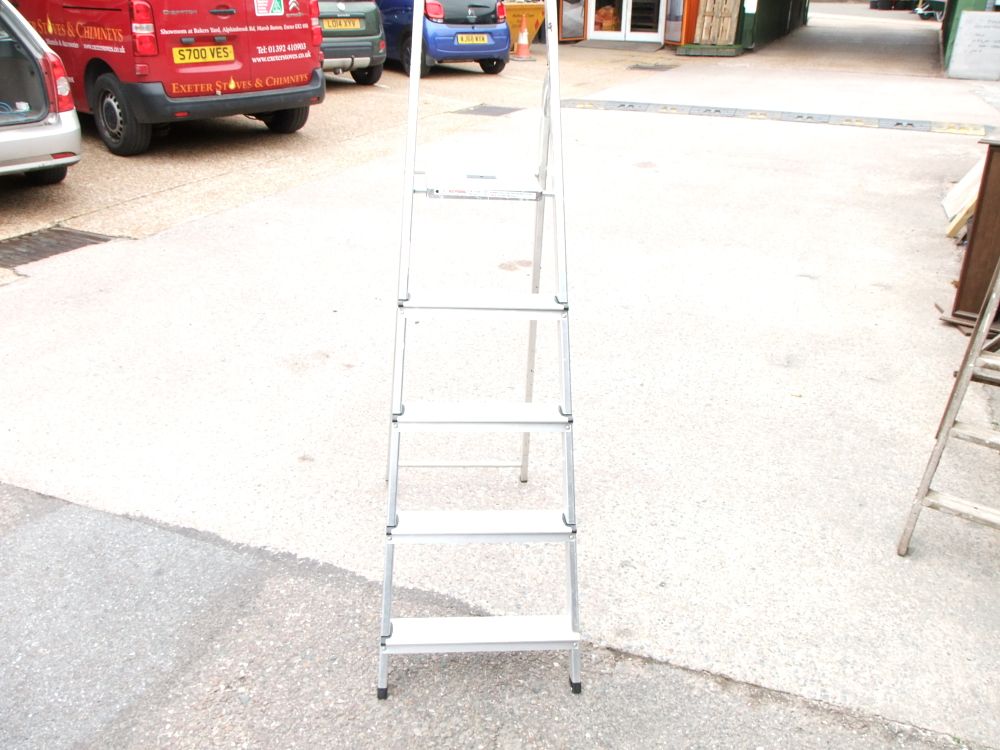 Lot 70: Five Tread Aluminium Folding Step Ladder