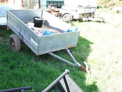 A Nova Trailers Single Axle Galvanised Steel Utility Trailer. A single-axle open box utility 