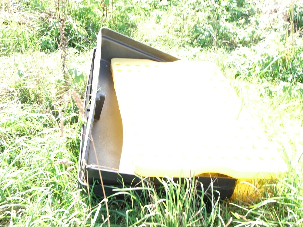 Lot 97: Large Polyethylene Spill Tray with Perforated Grate