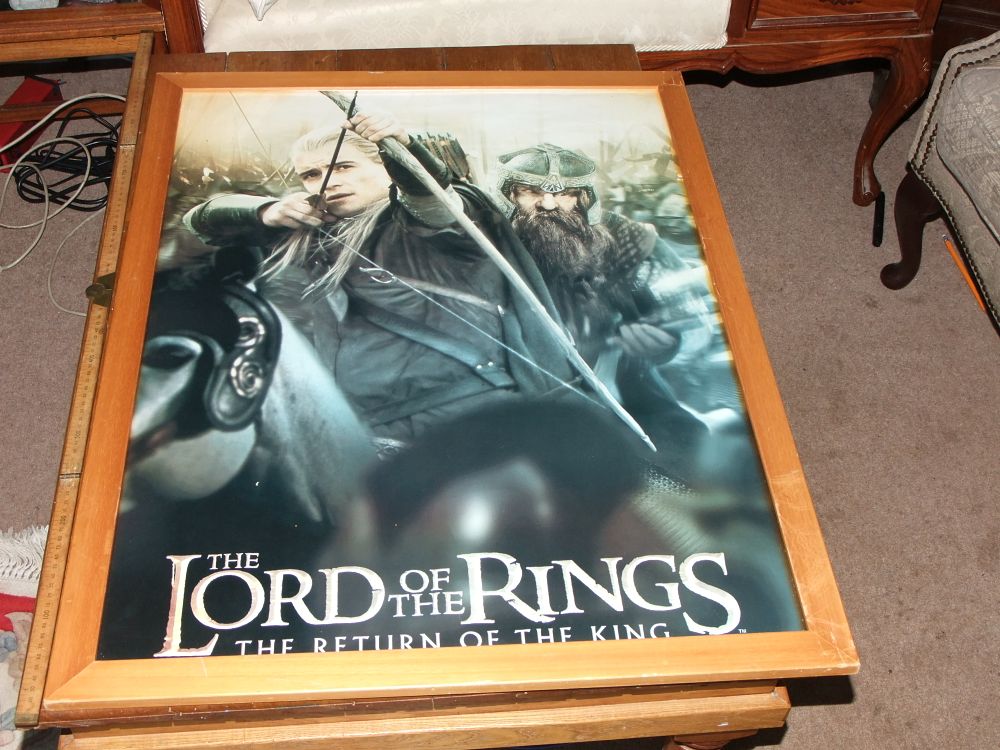 Lot 59: Framed Lenticular Promotional Poster for The Lord of the Rings The Return of the King