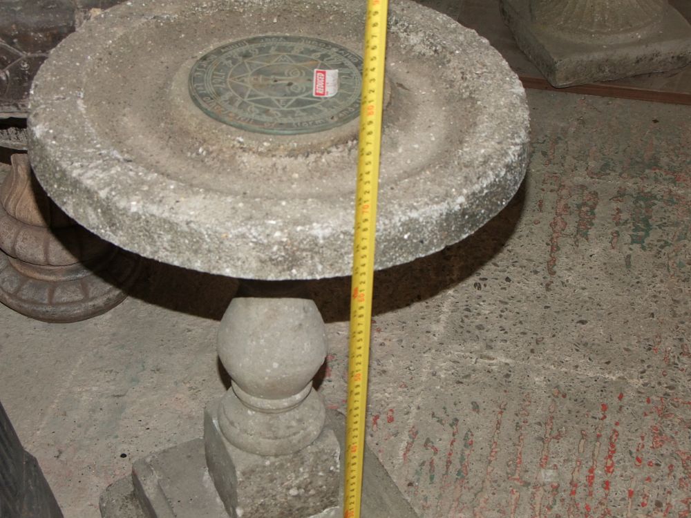Lot 22: A Reconstituted Stone Pedestal Sundial