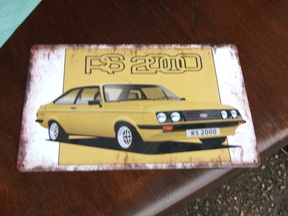 Lot 56: Ford Escort RS2000 Mk2 Metal Wall Sign