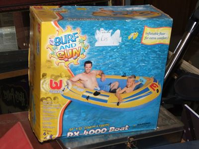 Bestway Surf and Sun RX-4000 Inflatable Boat. A Bestway RX-4000 inflatable recreational boat 