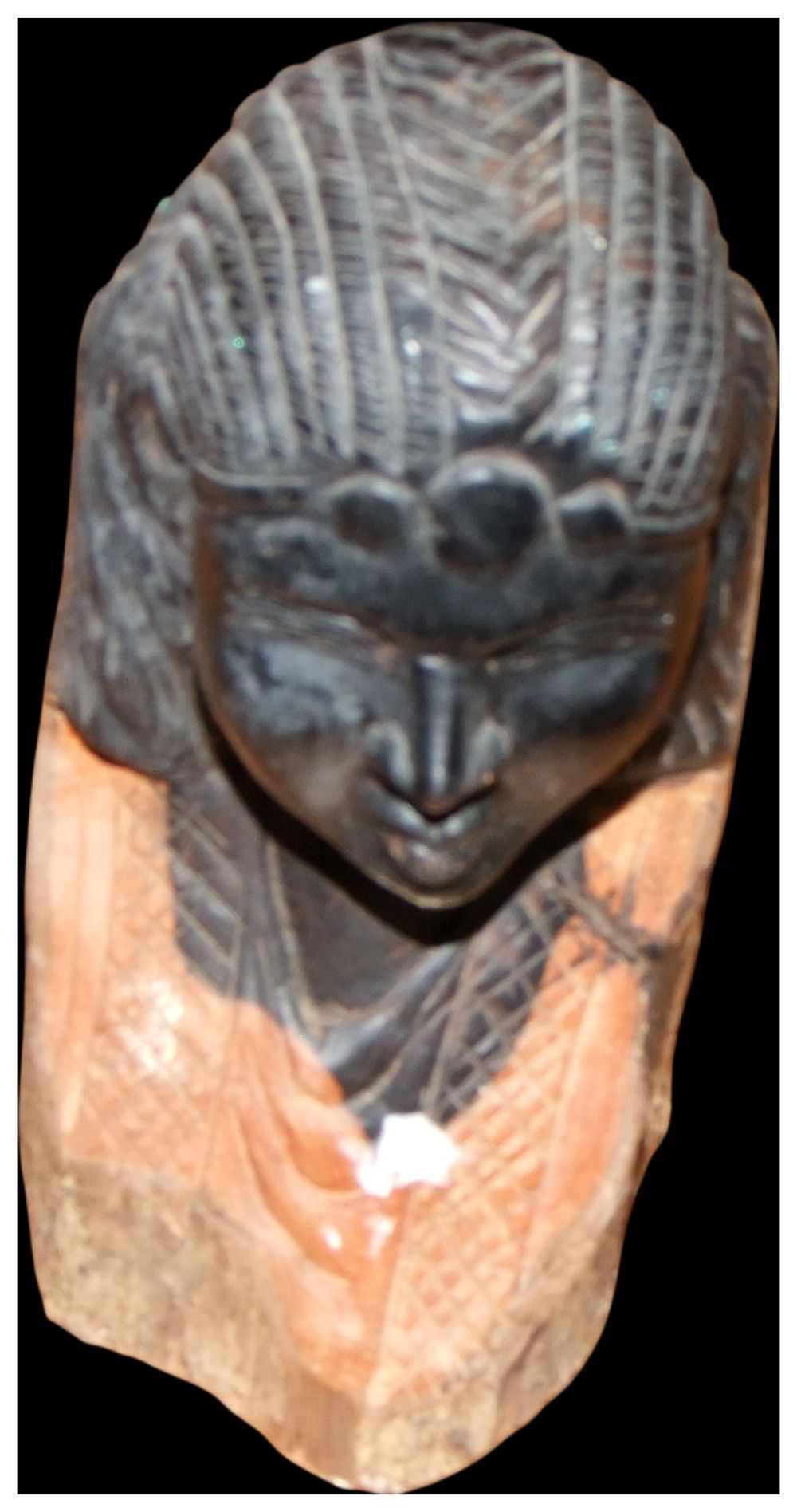 Lot 147: A Hand Carved Two Tone Hardwood African Female Bust
