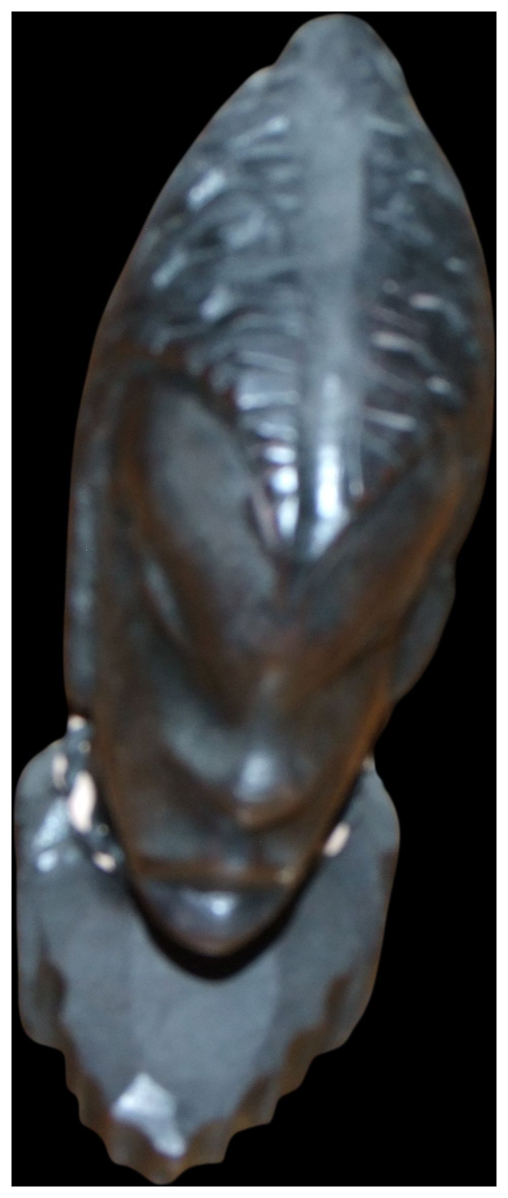 Lot 151: A hand-carved African hardwood bust of a stylised human head