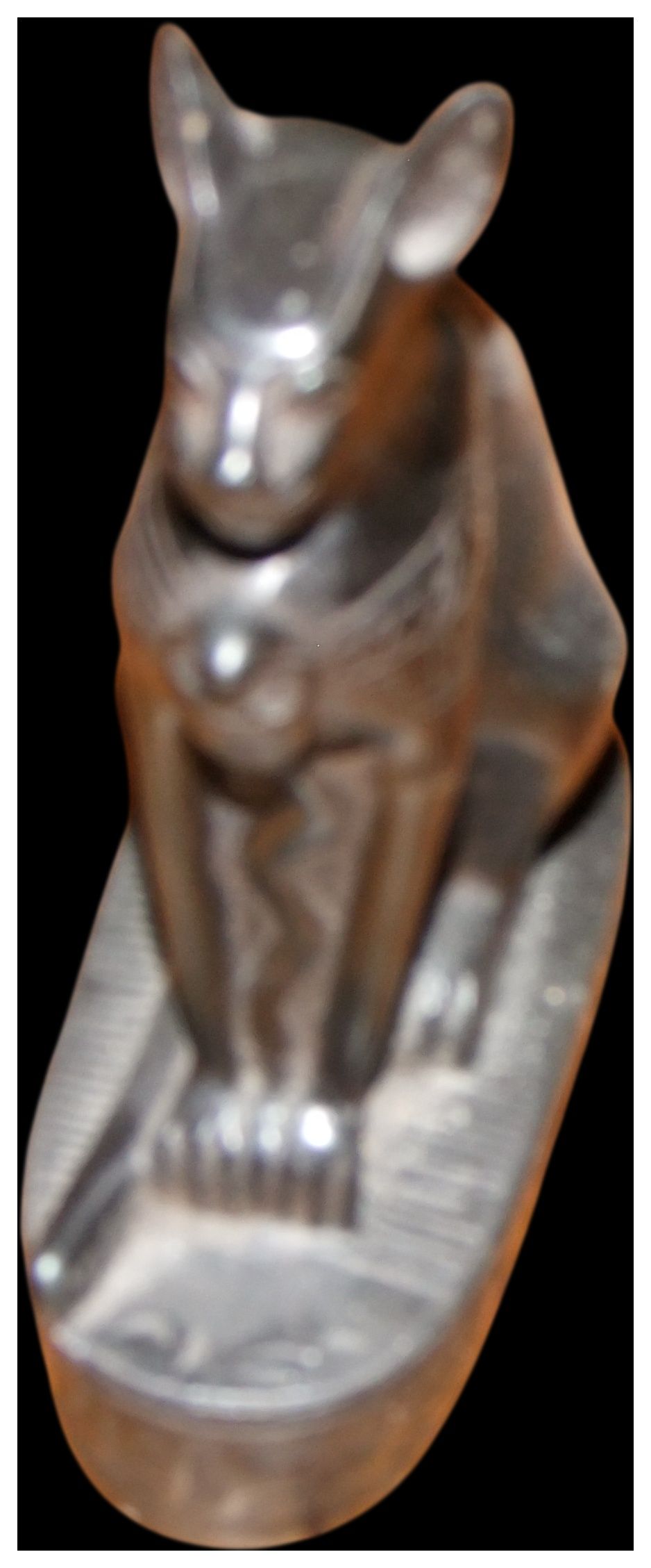 Lot 153: A Decorative Black Resin Figurine of the Egyptian Goddess Bastet