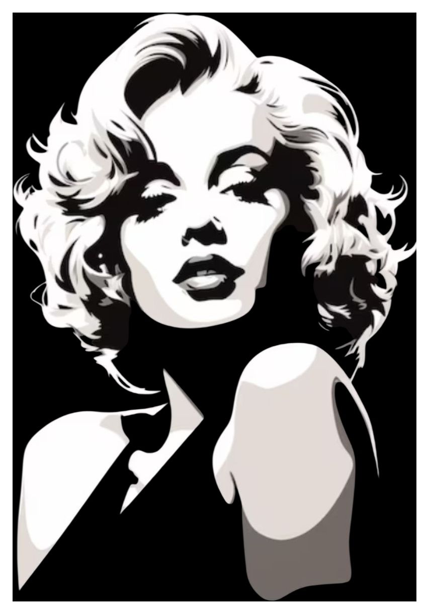 Lot 168: A pop art portrait print of Marilyn Monroe.A3.No reserve. £3 postage most uk postcodes.