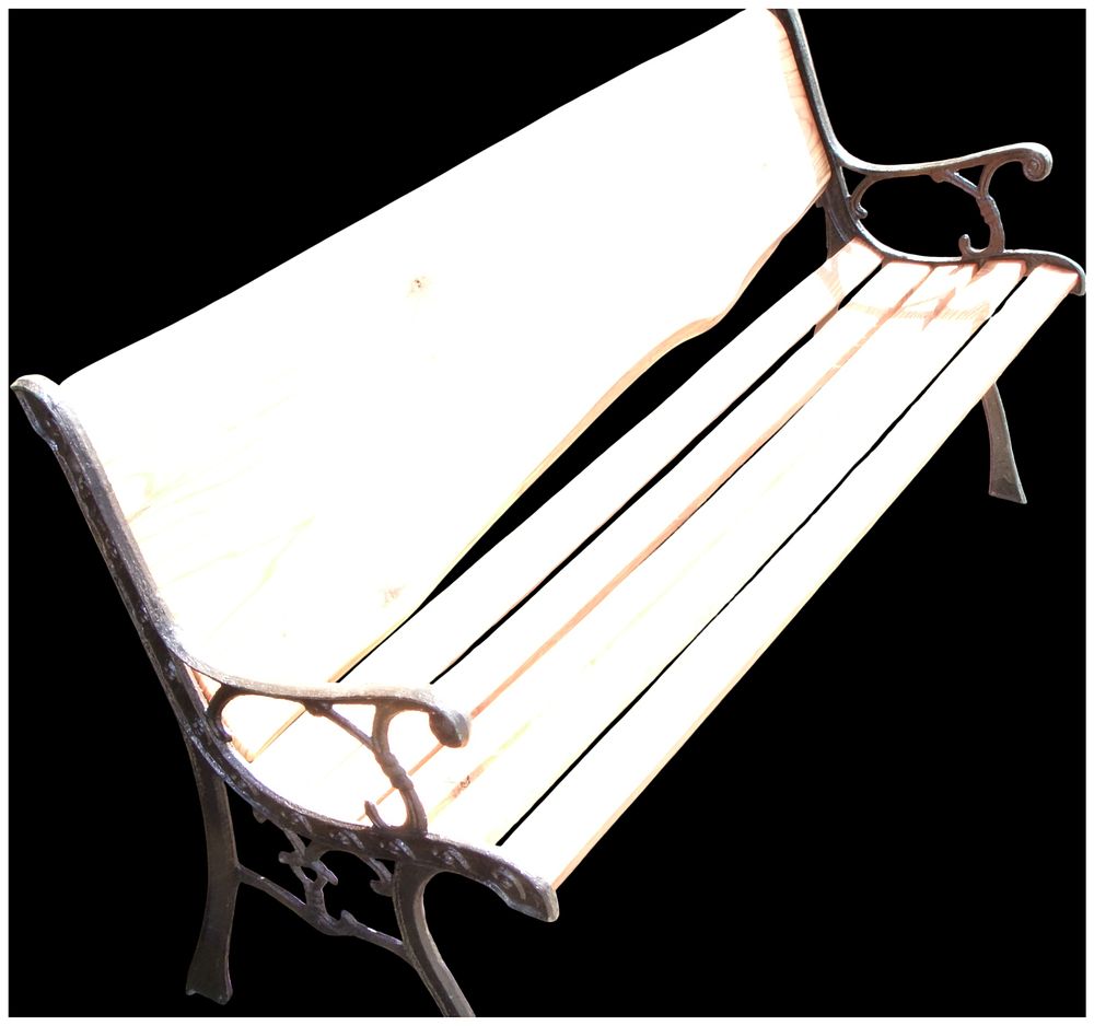 Lot 176: Victorian-style Garden Benches with Cast Iron Ends. No reserve.