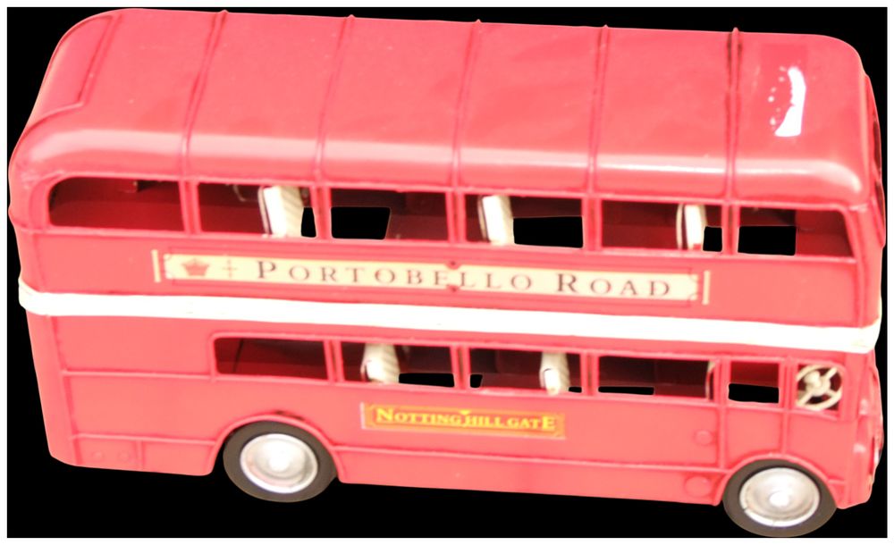 Lot 275: No reserve. Vintage Red Plastic Double-Decker London Bus