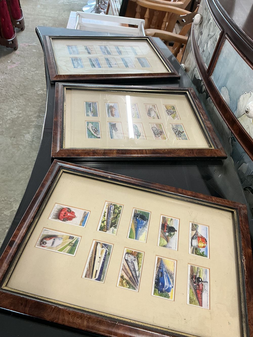 Lot 377: A Trio of Framed Collections of Vintage W.D. and H.O. Wills Cigarette Cards