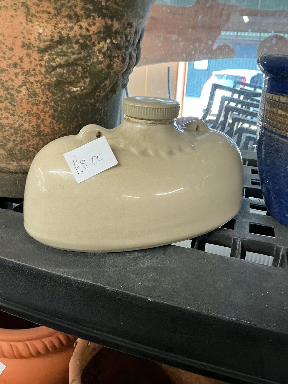 Lot 388: An attributed Bourne Denby stoneware hot water bottle
