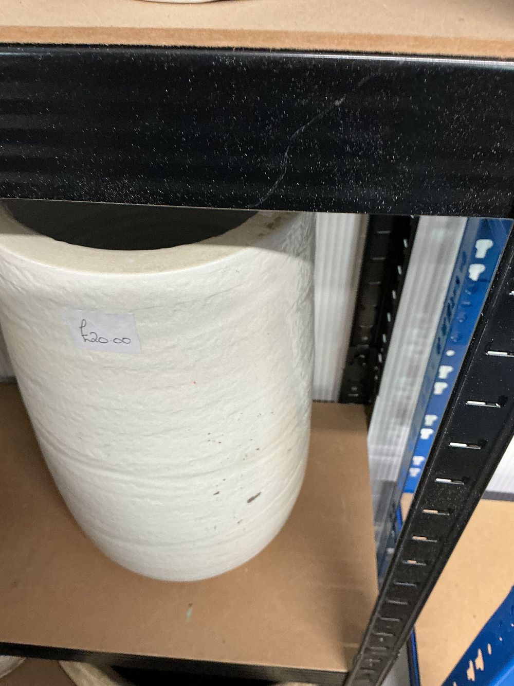 Lot 396: Large Roll of White Industrial Fibrous Material