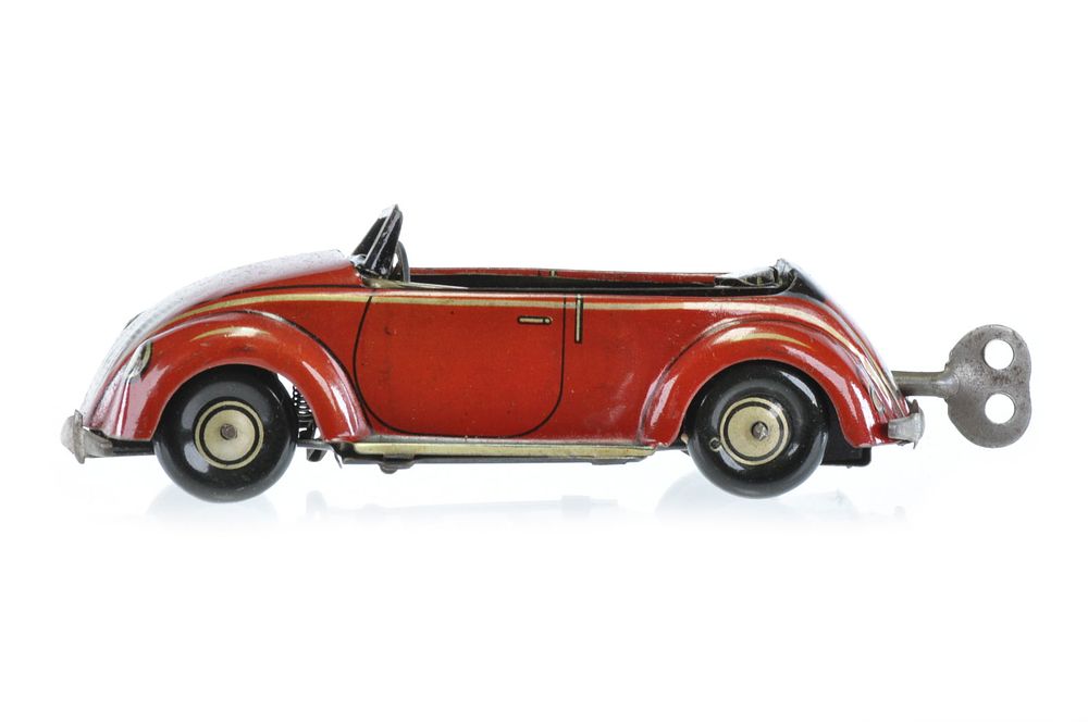 Lot 145: Kellerman Volkswagen Convertible/Hardtop Tin Flip Car