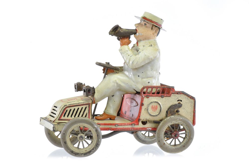Lot 146: Lehmann No. 490 “Lehmann's Tut-Tut" Tin Lithographed & Hand-Painted Windup