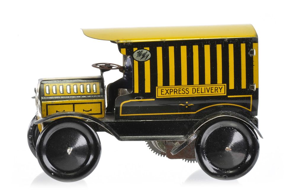 Lot 154: Wells of London No.31 Yellow Express Delivery Tin Truck