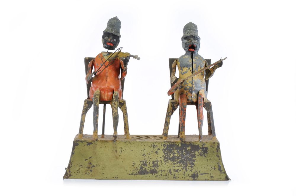 Lot 178: Gunthermann Musicians Tin Windup with Music Box
