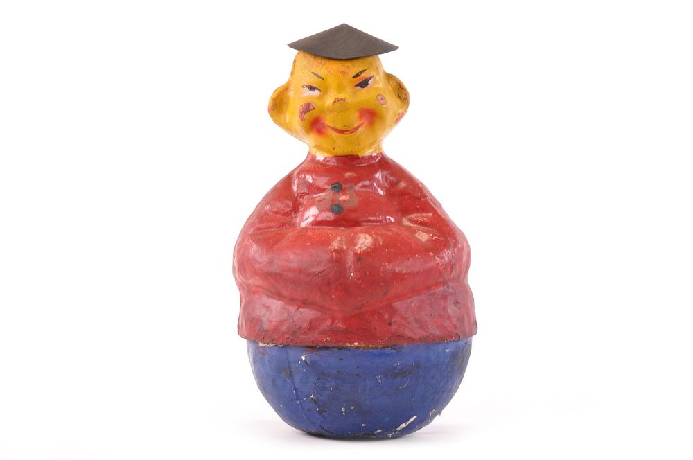 Lot 192: German Paper Mache Rolly Polly Chinaman