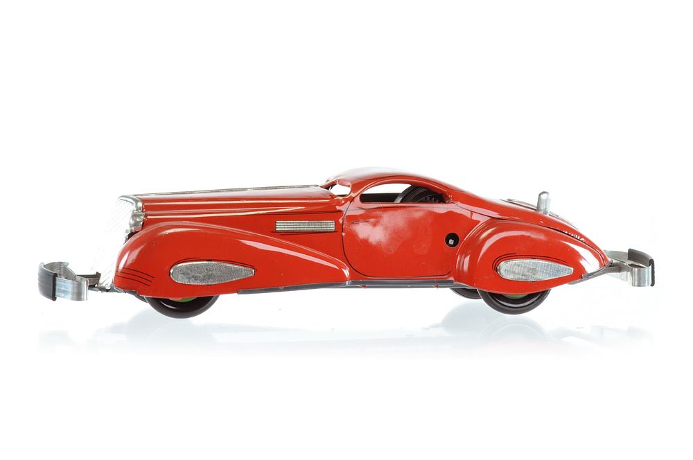 Lot 241: Marx Red Reversing Car Tin Windup