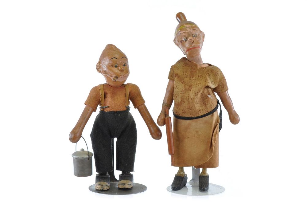 Lot 248: Maggie & Jiggs Comic or Character Toys from Schoenhut
