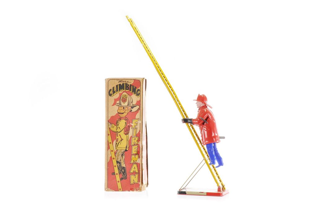 Lot 250: Marx Climbing Fireman Boxed
