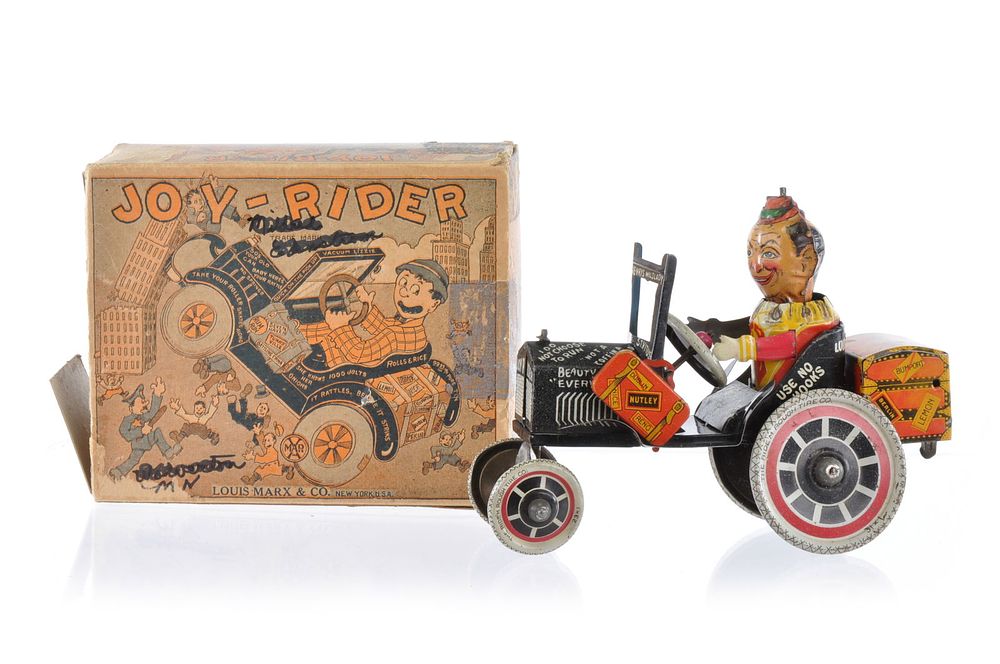 Lot 256: Marx Joy Rider Tin Windup with Box