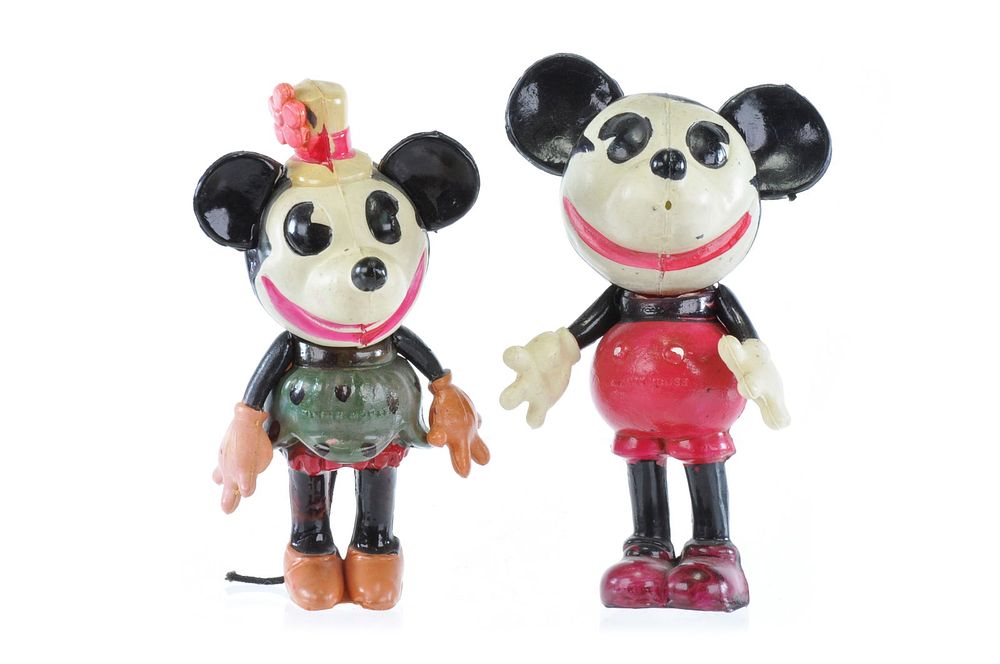 Lot 258: Celluloid Mickey Mouse and Minnie Mouse, Japan