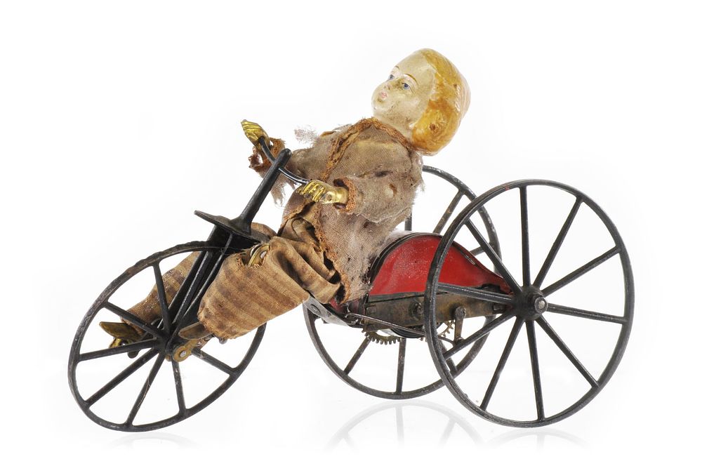 Lot 263: Stevens & Brown Three-Wheeled Velocipede Windup