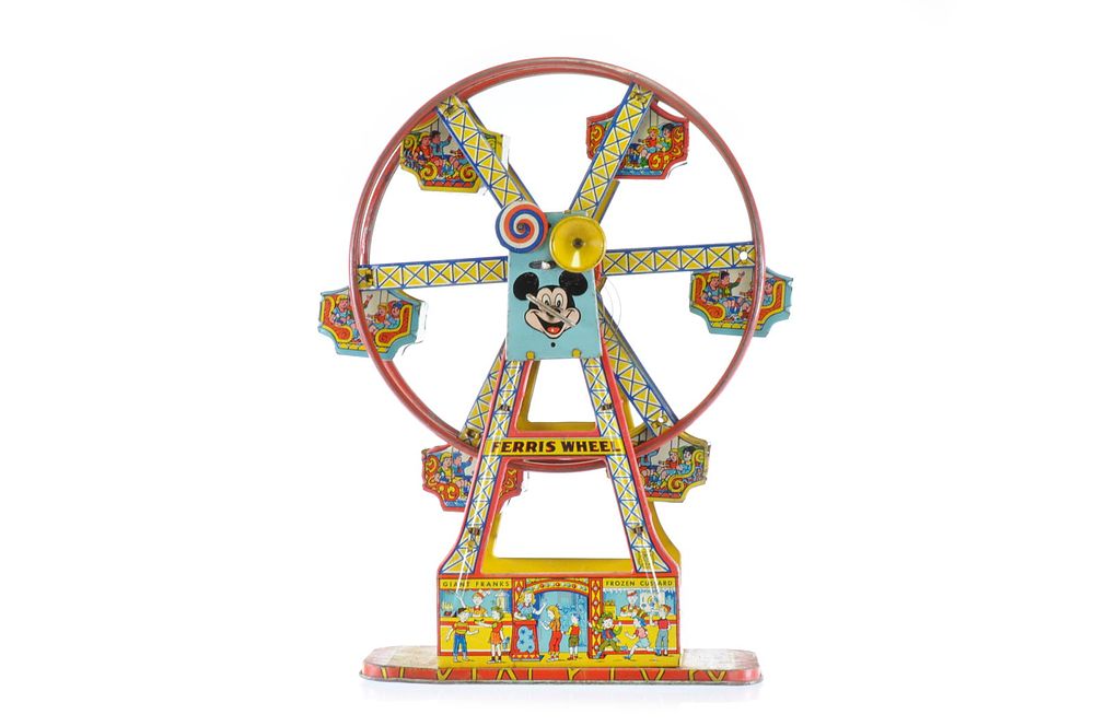 Lot 267: Mickey Mouse Ferris Wheel by J. Chein Tin Toys