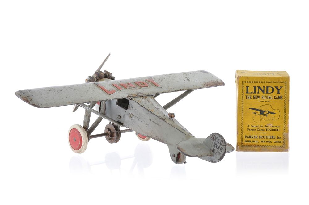 Lot 271: Large Hubley Lindy Cast Iron Airplane