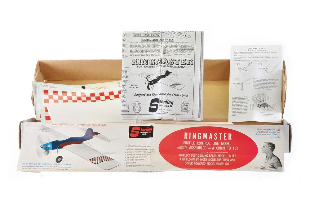 Lot 282: Sterling Ringmaster Airplane Model Kit