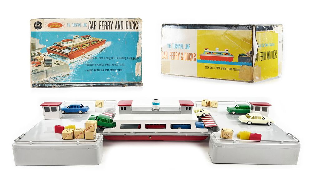 Lot 313: Sears Exclusive Car Ferry And Docks Tin Toy