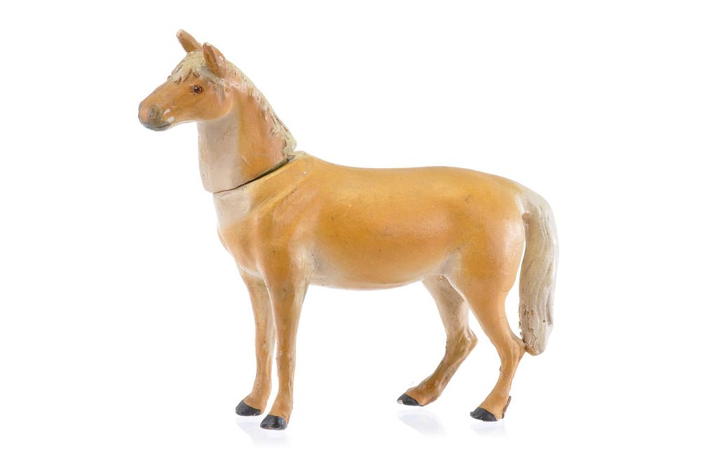 Lot 327: German Paper Mache Horse Candy Container