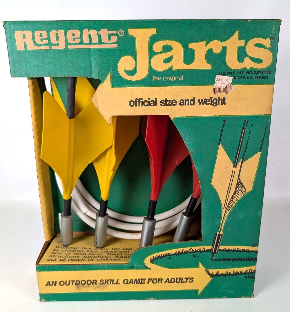 Lot 355A: Regent Jarts Lawn Darts Set In Original Box