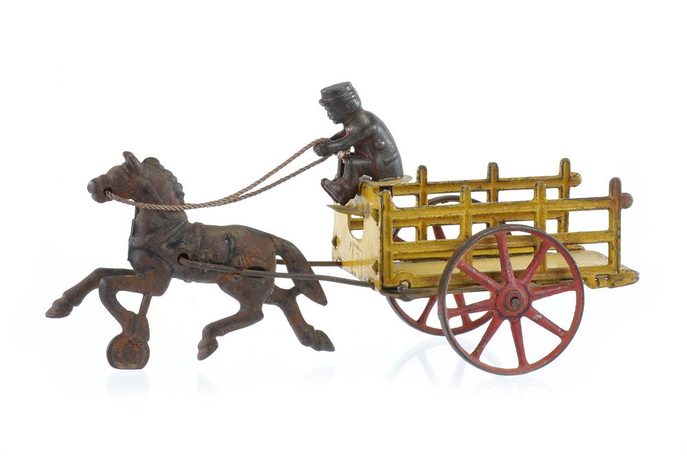 Lot 366: Hubley Stake Wagon with Horses