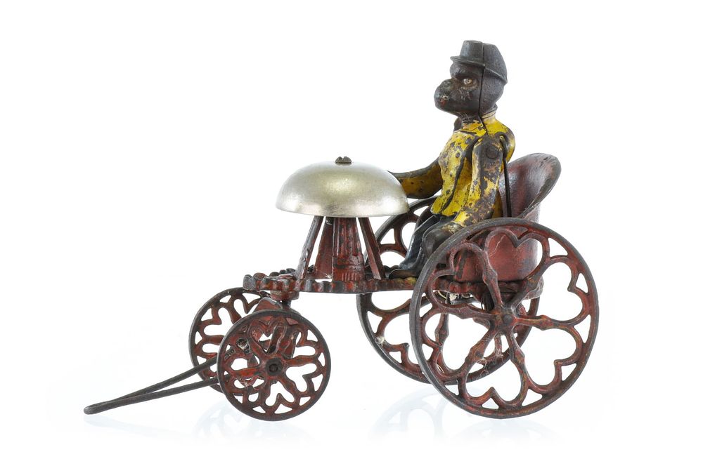 Lot 370: Kyser & Rex Monkey With Bell Iron Toy