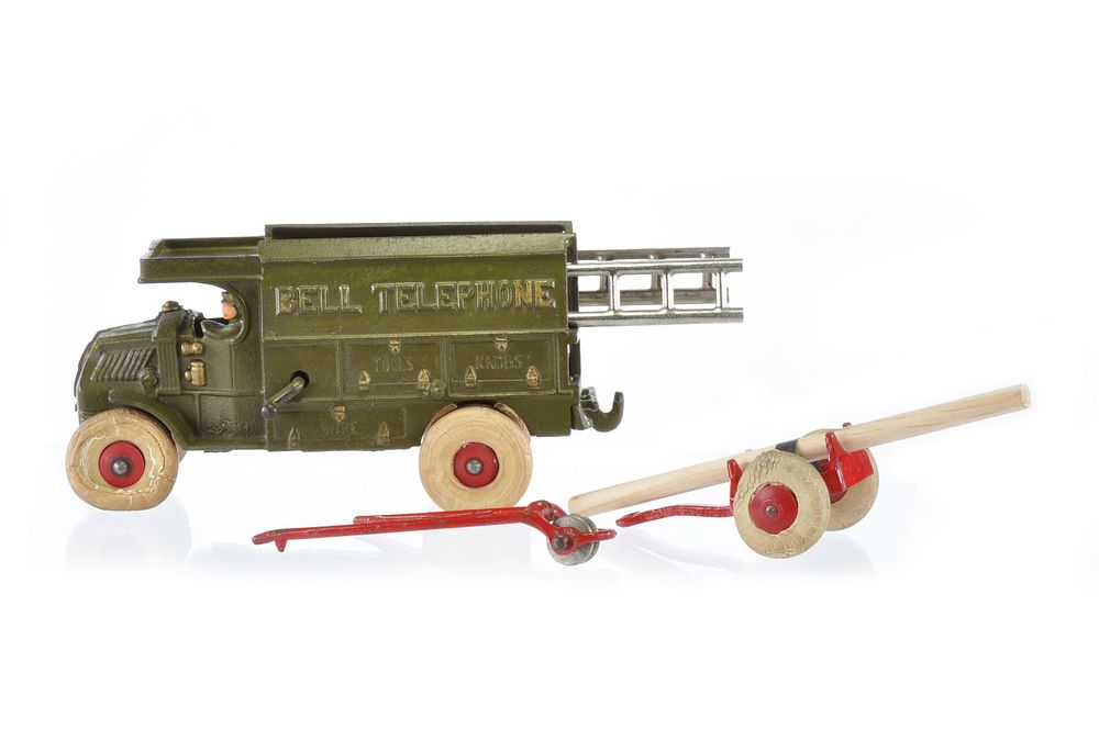 Lot 374: Extra Large Hubley Bell Telephone Truck
