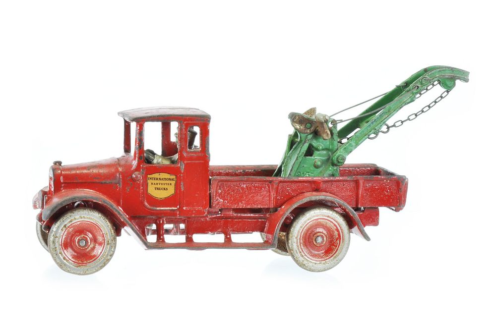 Lot 408: Arcade International Harvester Red Baby Tow Truck