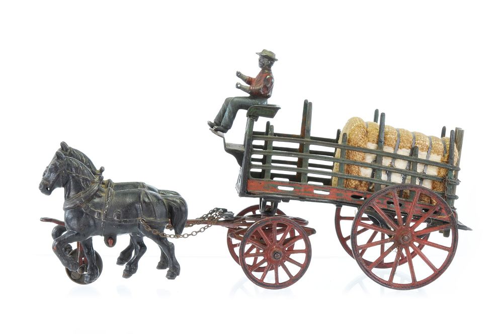 Lot 414: Pratt & Letchworth Horse Drawn Stake Truck