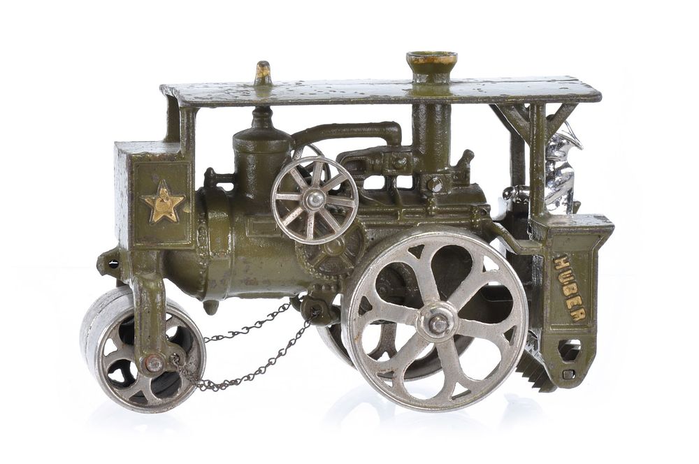 Lot 415: Hubley Olive Huber Cast Iron Steam Roller