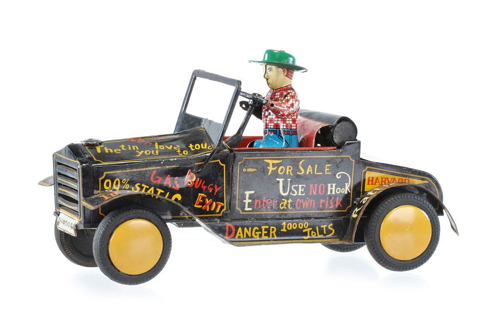 Lot 446: Imaginative Linemar Tin Lizzy Convertible with Driver, Japan
