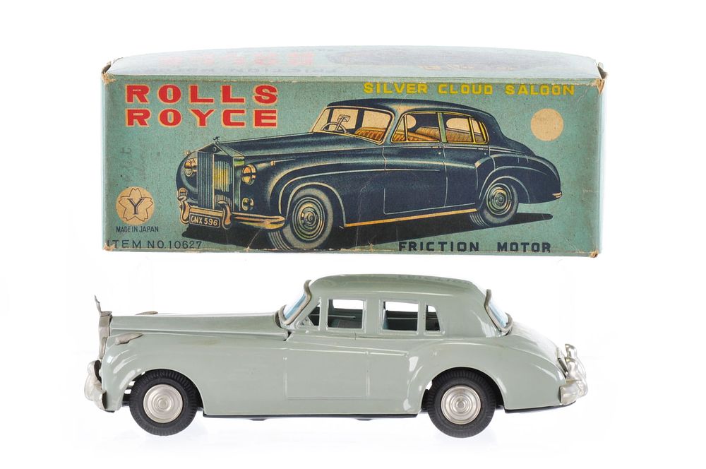 Lot 451: Rolls Royce Near Mint Tin Silver Cloud Saloon by Yonezawa, Japan