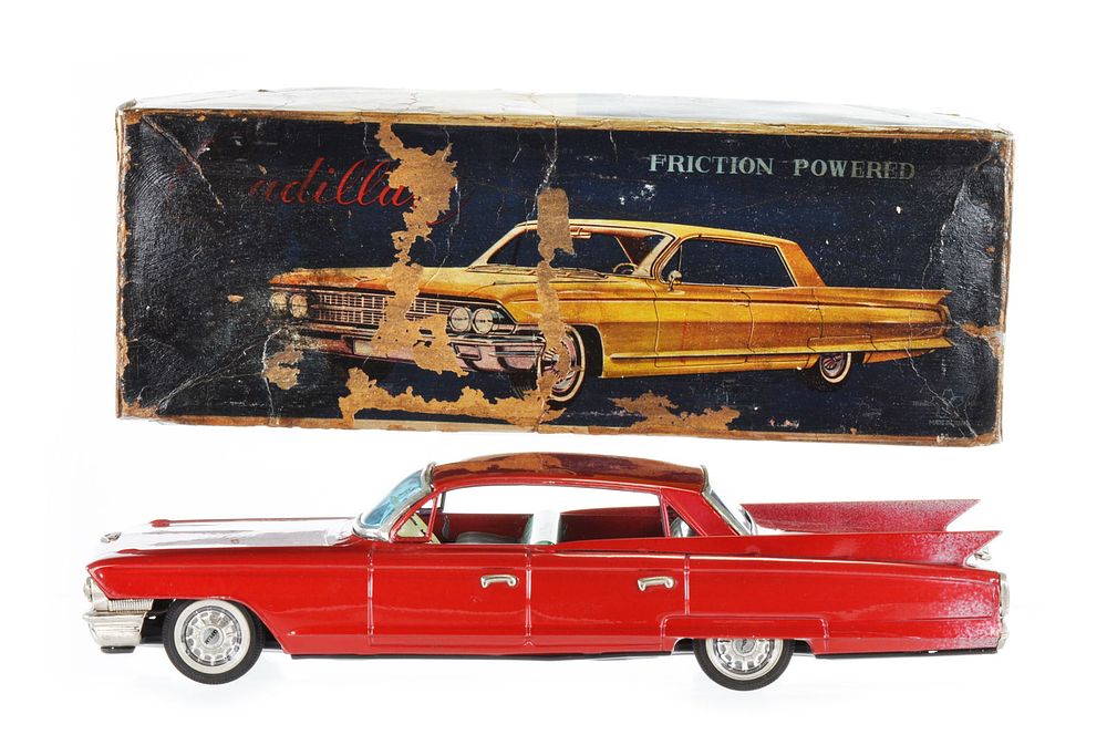 Lot 465: Yonezawa ca. 1962 Four Door Hardtop Tin Cadillac Boxed