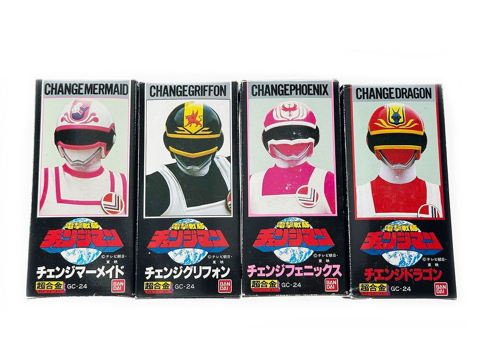Lot 466: Changeman Chogokin Ranger Set of GC-24 Diecast Toys