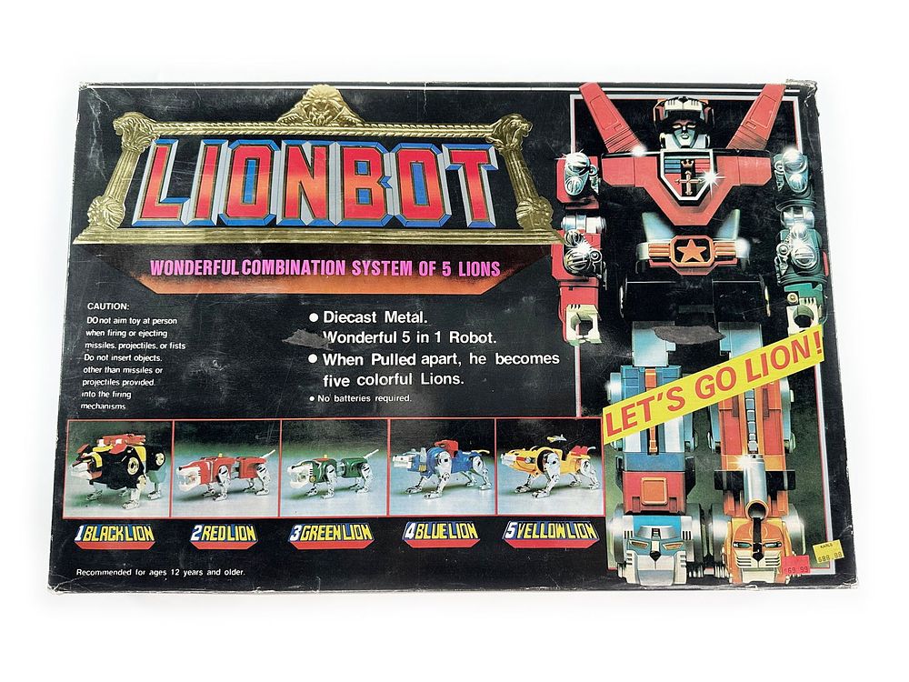 Lot 476: Lionbot Transforming Diecast Toy with Box