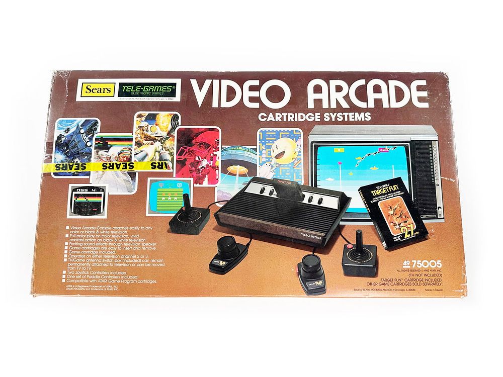 Lot 480: Sears Tele-Games Atari Style Video Arcade Cartridge System