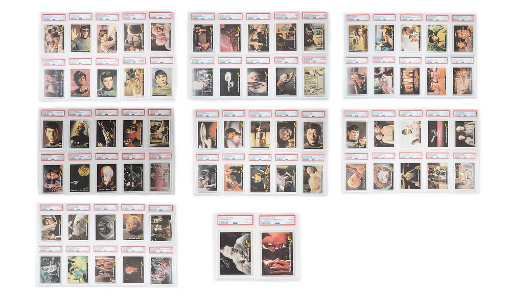 Lot 491B: 1976 Scanlens Star Trek TOS 72 Card Rare Complete Set